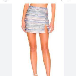 Amanda uprichard Toulouse Multicolor Striped Women's Skirt